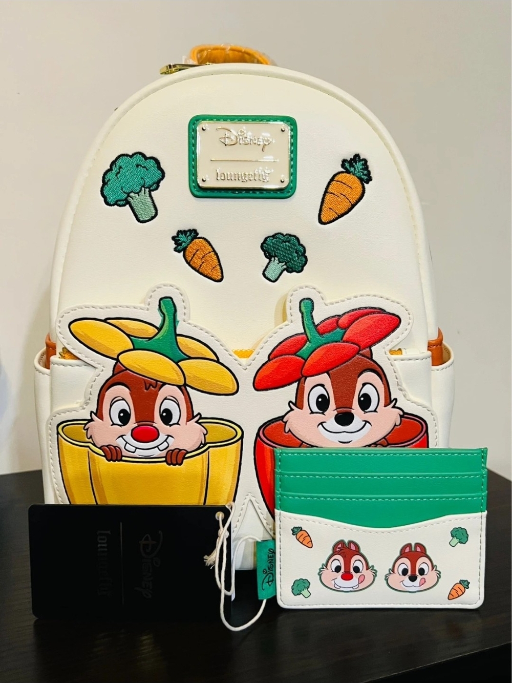 Chip 'n' Dale Carrot Patch White Mini Backpack
